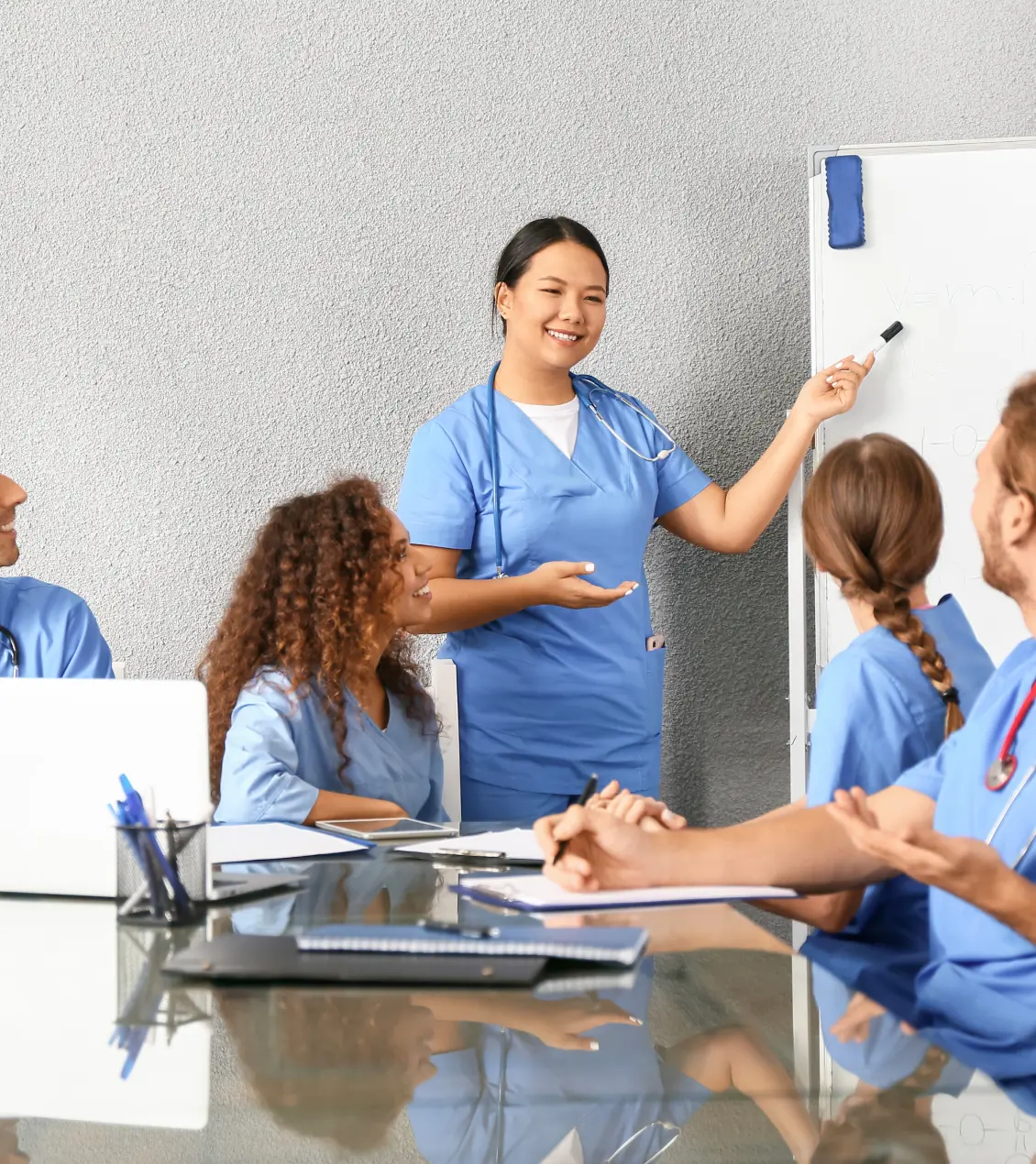 Rural Health Clinic billing team reviewing encounter documentation