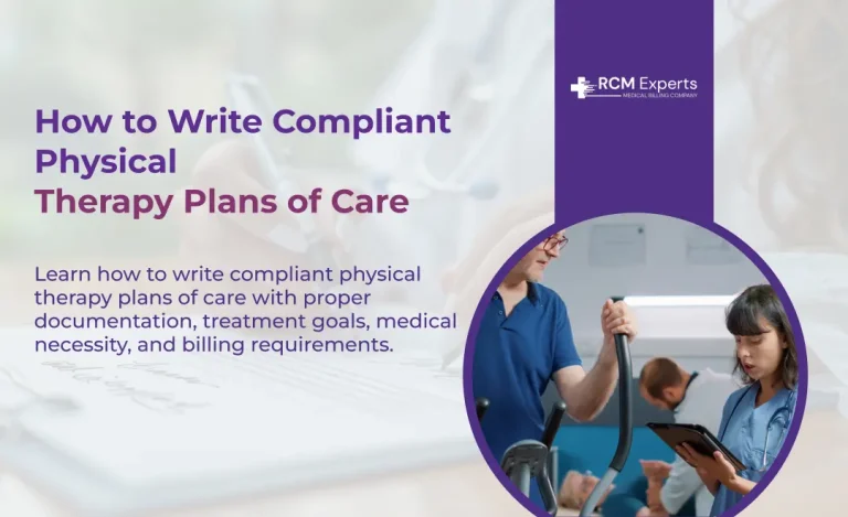 How to Write Compliant Physical Therapy Plans of Care
