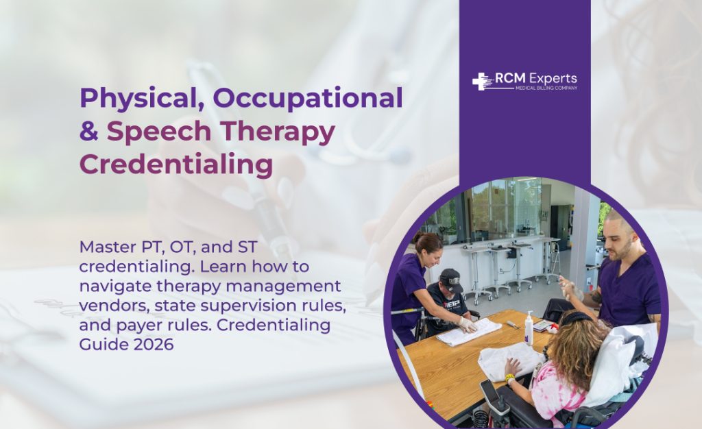 Physical, Occupational & Speech Therapy Credentialing