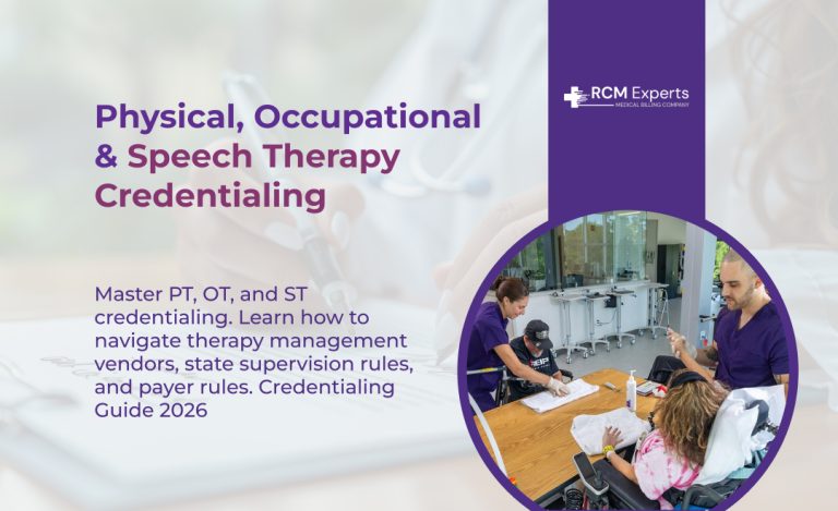 Physical, Occupational & Speech Therapy Credentialing