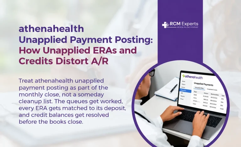 athenahealth Unapplied Payment Posting: ERAs and Credits Distort A/R