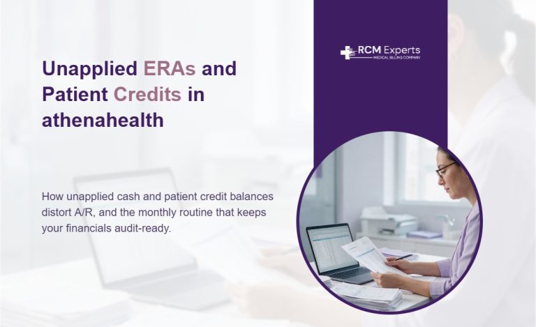 Unapplied ERAs and patient credit balances in athenahealth and their effect on practice financial statements