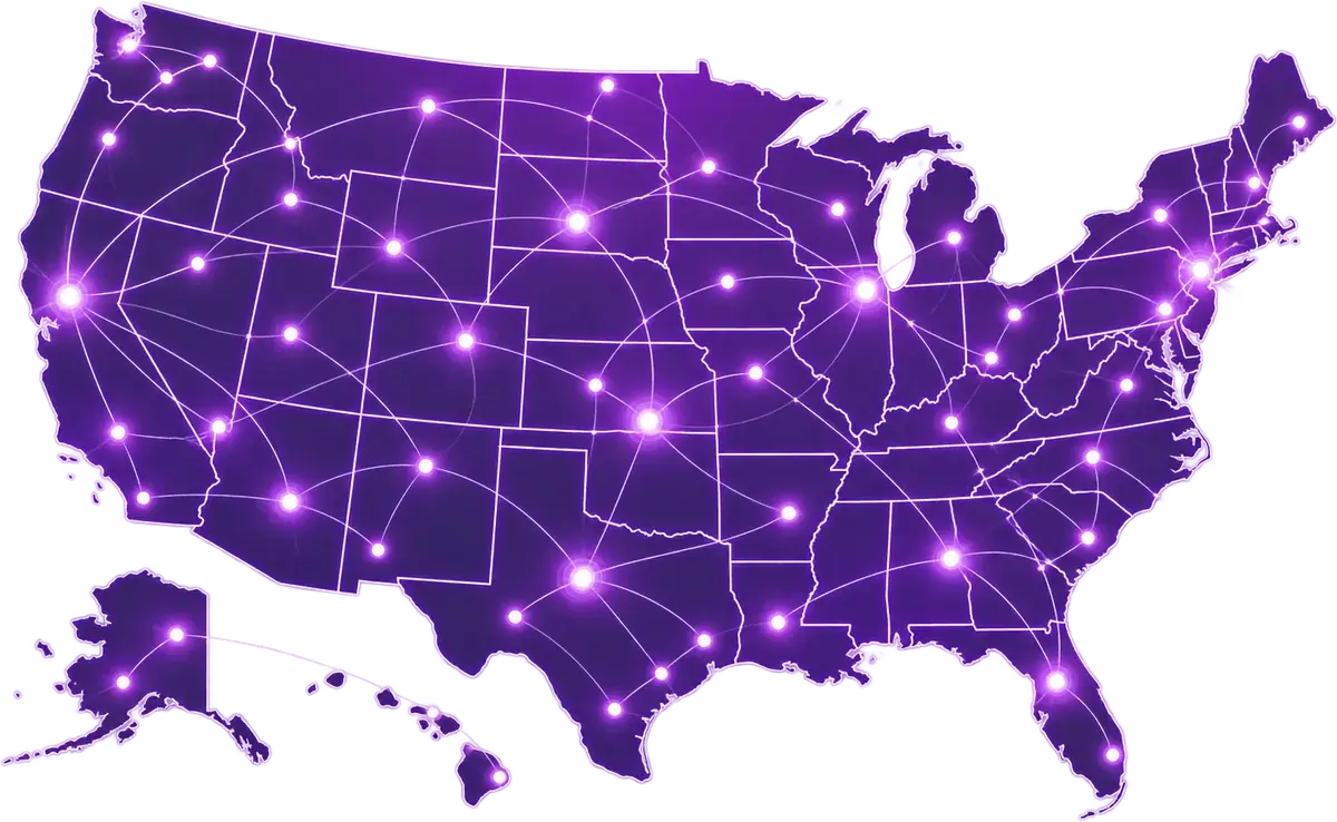 Map of FQHC and RHC billing services across the United States